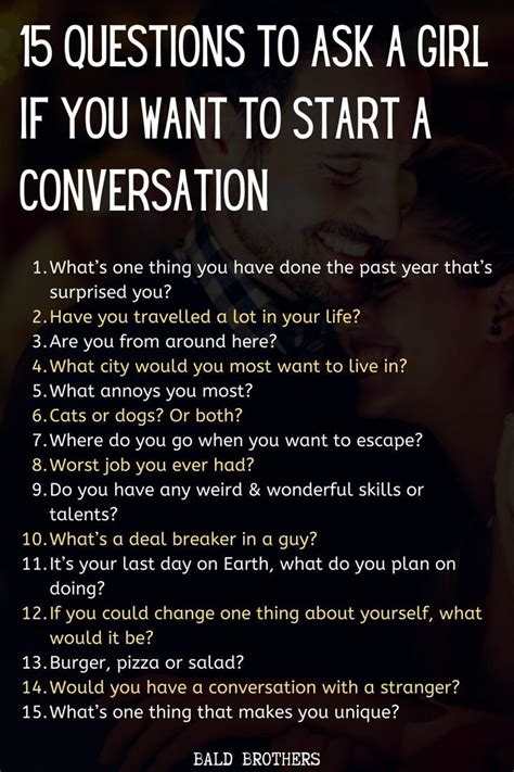 what to ask a girl